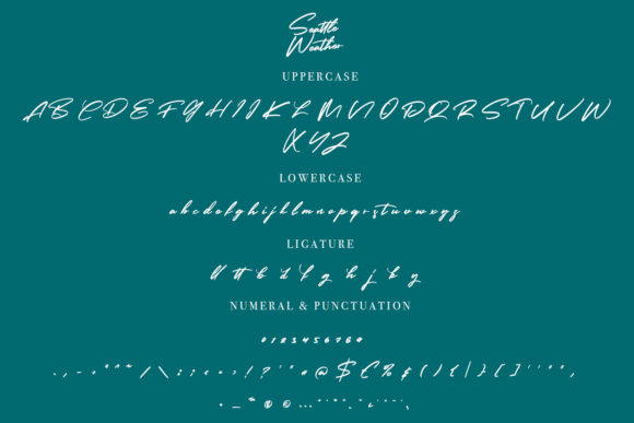 Seattle Weather Font Poster 7