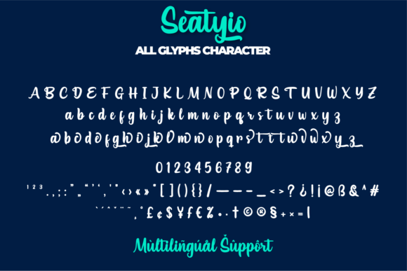 Seatyio Font Poster 13