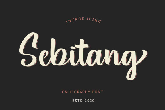 Sebitang Font Poster 1