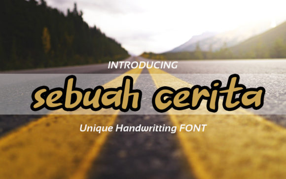 Sebuah Cerita Font Poster 1