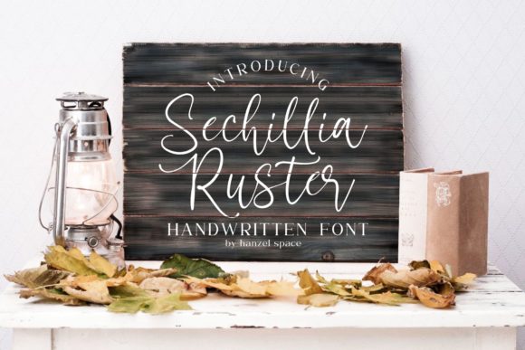 Sechillia Ruster Font Poster 6