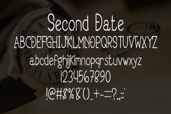Second Date Font Poster 5