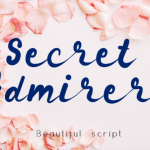 Secret Admirer Font Poster 1