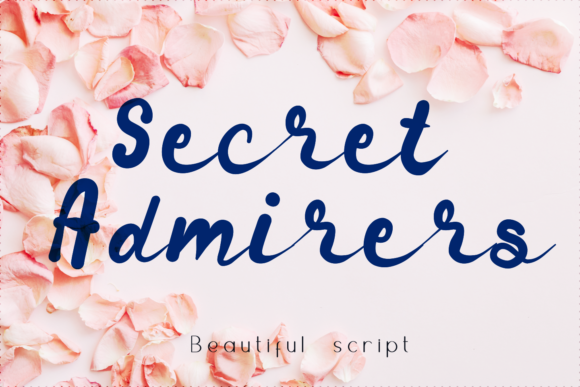 Secret Admirer Font Poster 1