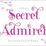 Secret Admirer Font Poster 1