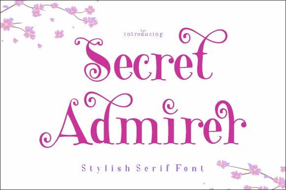 Secret Admirer Font Poster 1