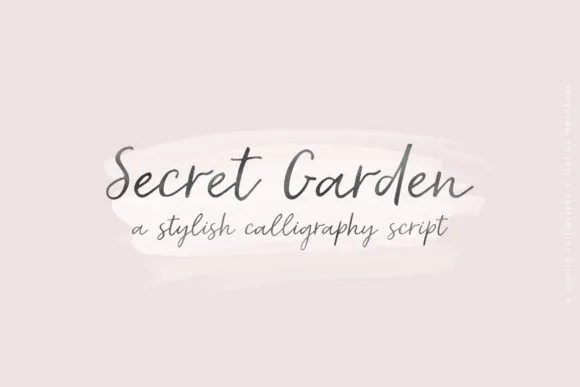 Secret Garden Font Secret Garden Font Poster 1
