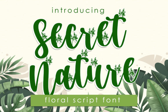Secret Nature Font Poster 1