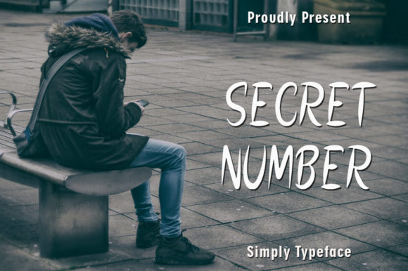 Secret Number Font