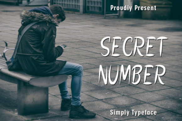 Secret Number Font Poster 1