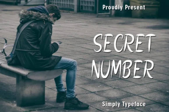 Secret Number Font Secret Number Font Poster 1
