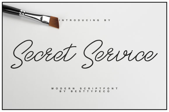 Secret Service Font Poster 1