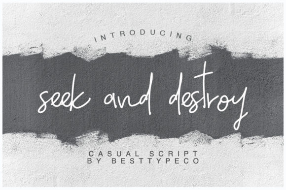 Seek and Destroy Font