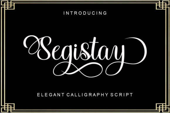 Segistay Font Poster 1