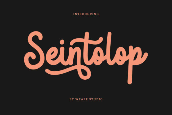 Seintolop Font Poster 1