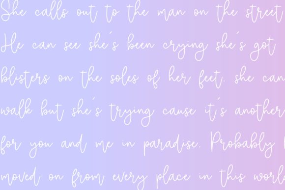 Selimut Hati Font Poster 5