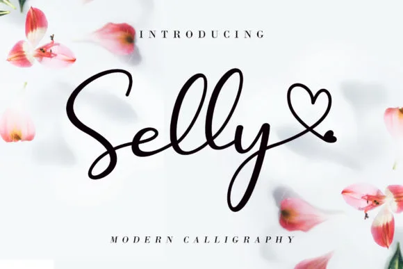 Selly Font Selly Font Poster 1