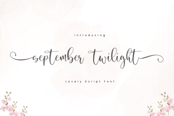 September Twilight Font Poster 1