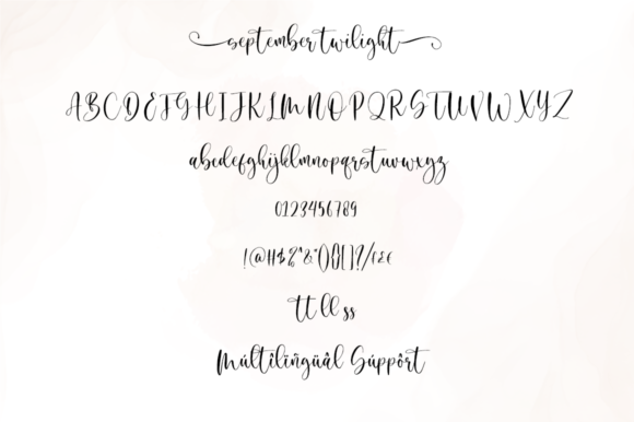 September Twilight Font Poster 9