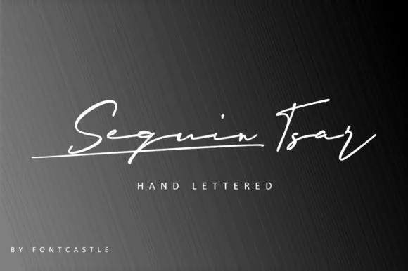Sequin Tsar Font Sequin Tsar Font Poster 1