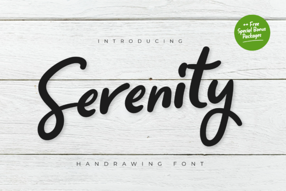 Serenity Font Poster 1