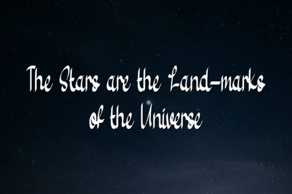 Seven Star Font Poster 4