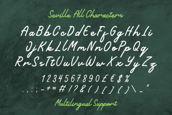 Seville Font Poster 8