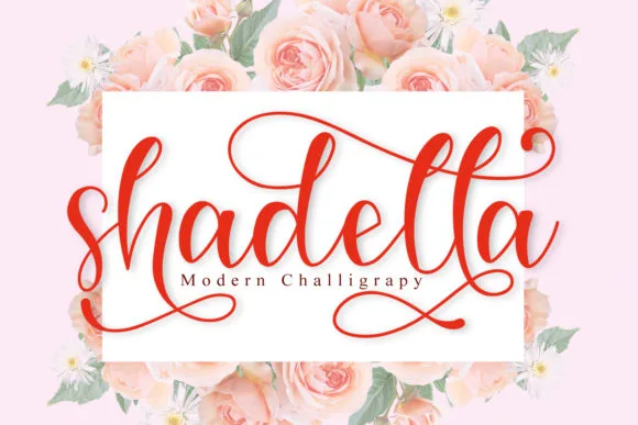 Shadella Font Shadella Font Poster 1