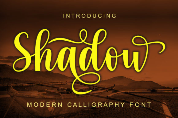 Shadow Font Poster 1