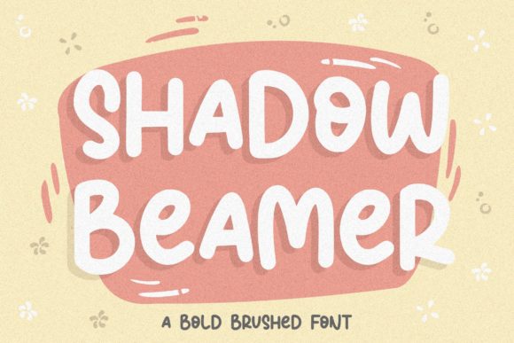 Shadow Beamer Font Poster 1