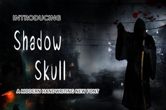 Shadow Skull Font Poster 1
