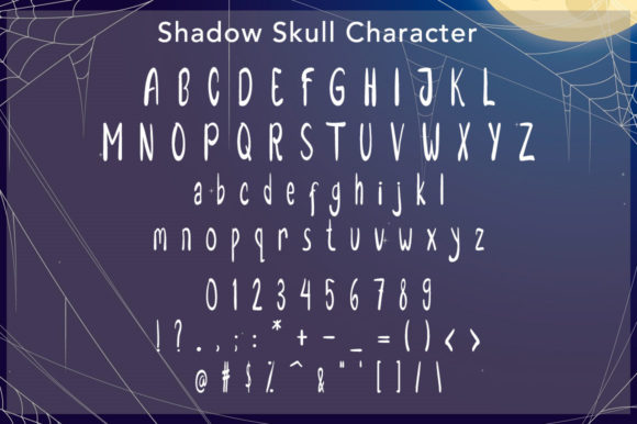 Shadow Skull Font Poster 5