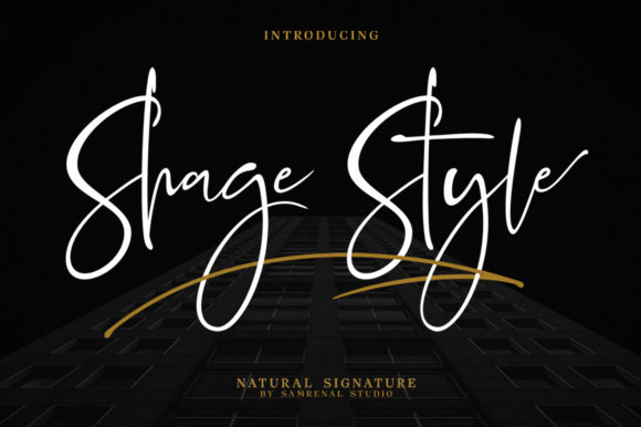 Shage Style Font Poster 1