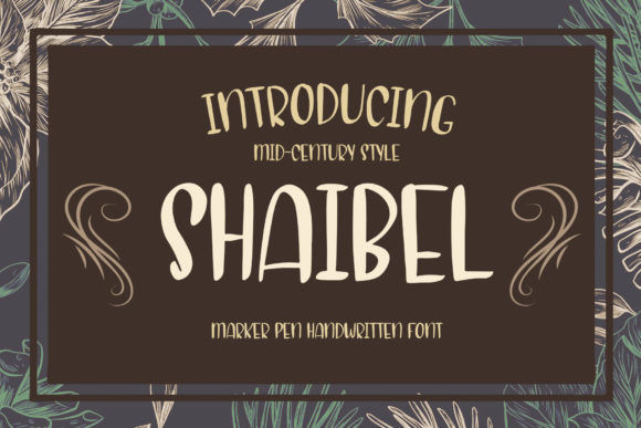 Shaibel Font Poster 1