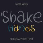 Shake Hands Font Poster 1