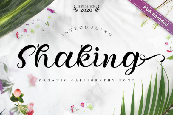 Shaking Font Poster 1