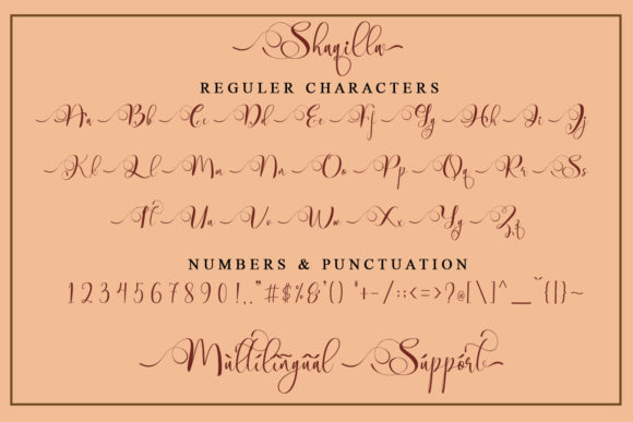 Shaqilla Font Poster 9