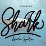 Shark Font Poster 1