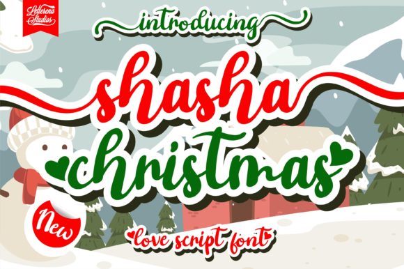 Shasha Christmas Font Poster 1