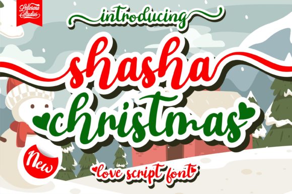 Shasha Christmas Font Poster 1