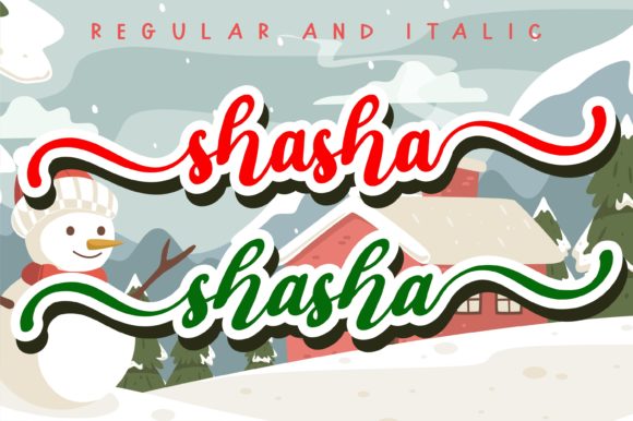 Shasha Christmas Font Poster 12