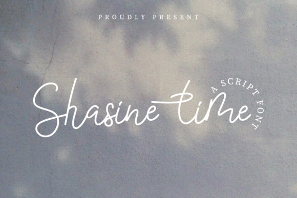 Shasine Time Font Poster 1