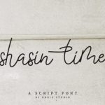 Shasine Time Font Poster 2