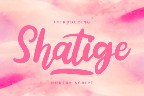 Shatige Font Poster 1