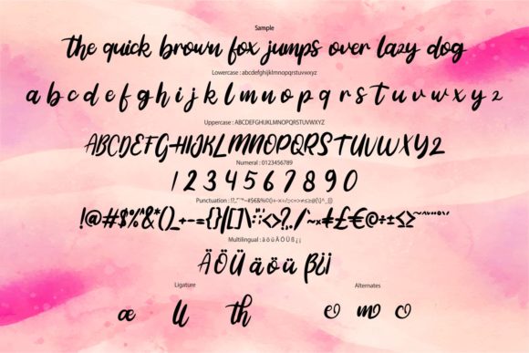 Shatige Font Poster 6