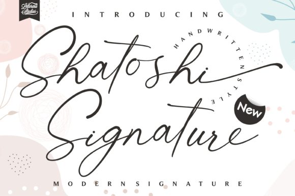 Shatoshi Signature Font Poster 1