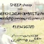 Sheep Sheep Font Poster 5