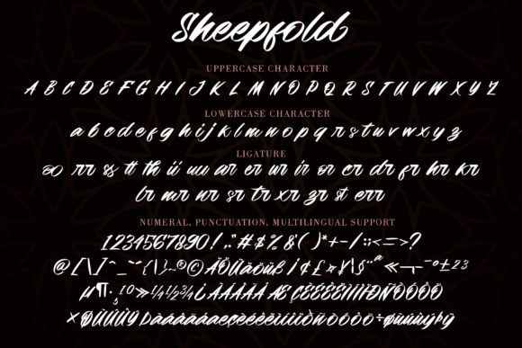 Sheepfold Font Poster 8