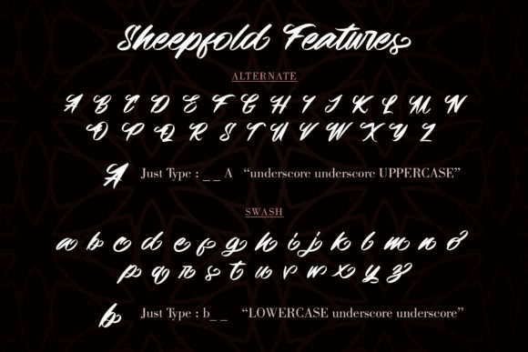 Sheepfold Font Poster 9