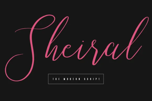Sheiral Font Sheiral Font Poster 1